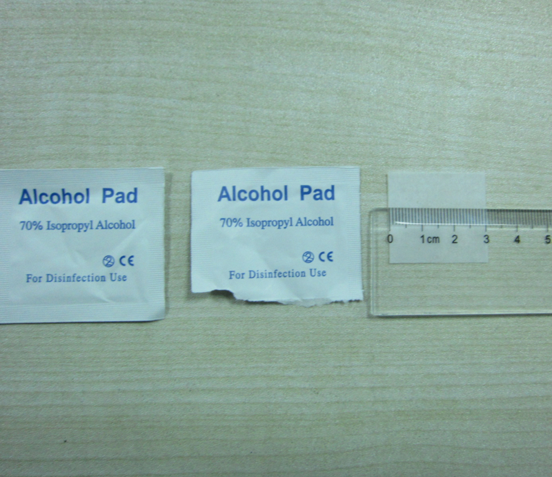 Alkohol-Vorbereitungspads 30 mm x 65 mm